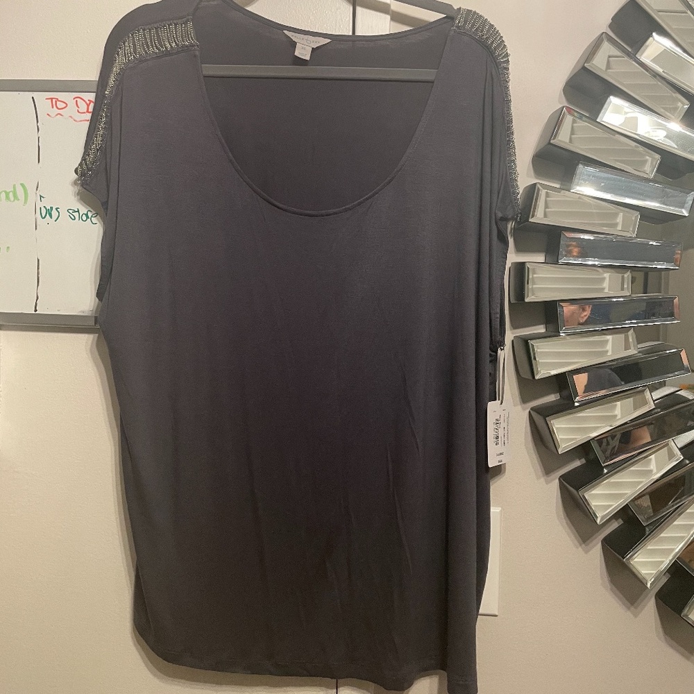 NWT Embellished Sleeves Blouse XL